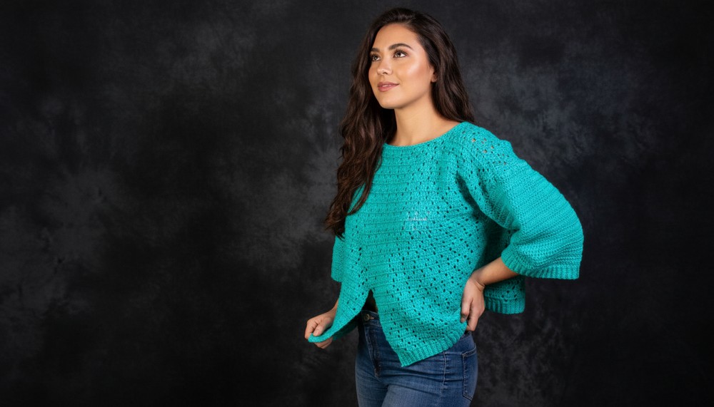 CROCHET Poncho Sweater TUTORIAL 2
