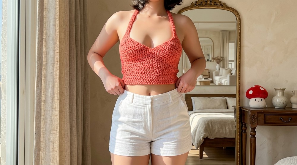 CROCHET WITH ME Easy Halter Top Tutorial 2