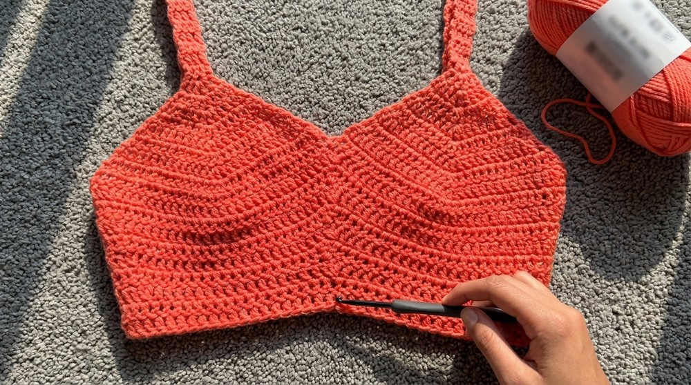 CROCHET WITH ME Easy Halter Top Tutorial 6