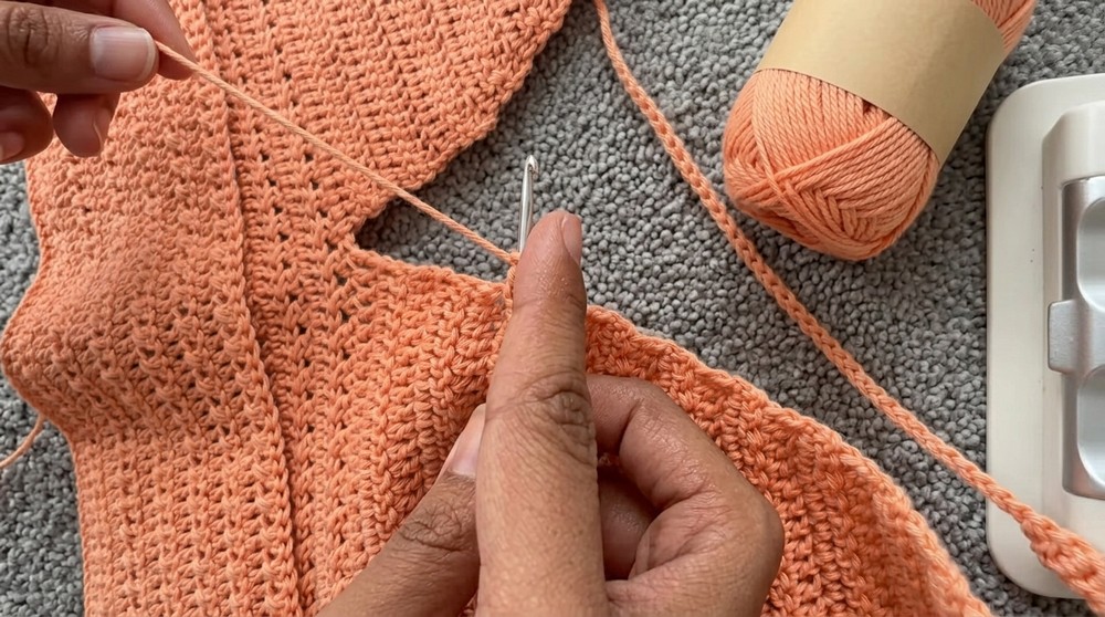 CROCHET WITH ME Easy Halter Top Tutorial 7