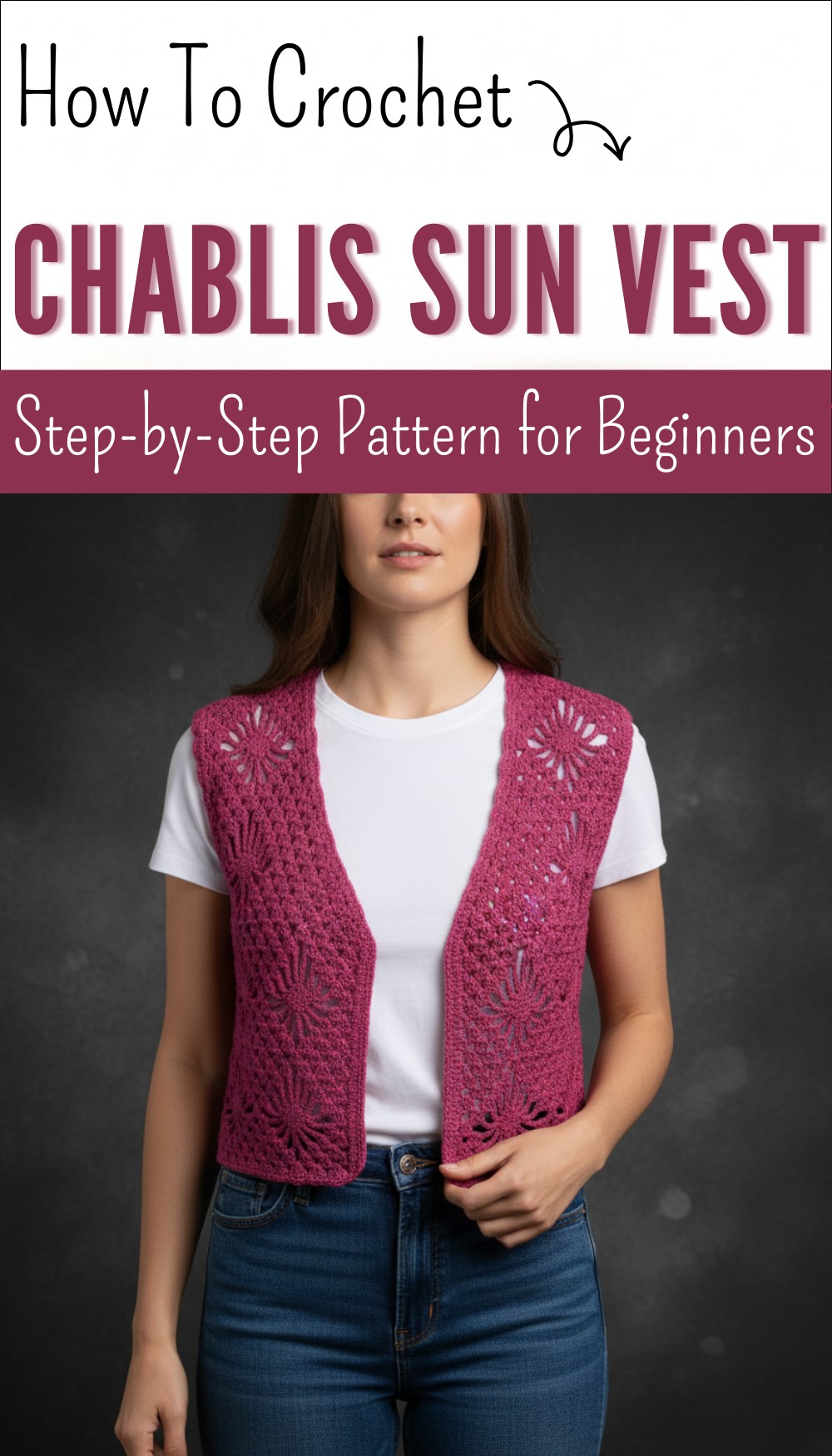 Chablis Sun Vest Classic pattern vest knitted using the top-down method 10