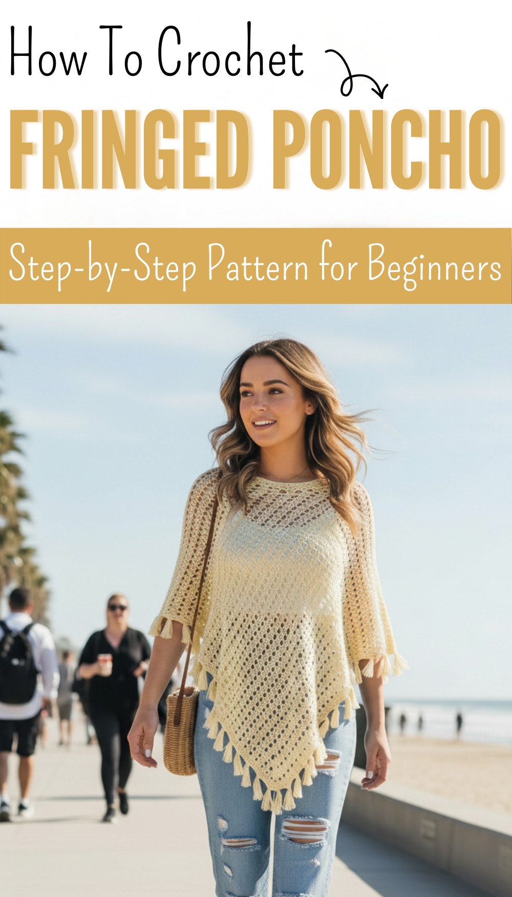 Crochet Ava Fringed Poncho 8