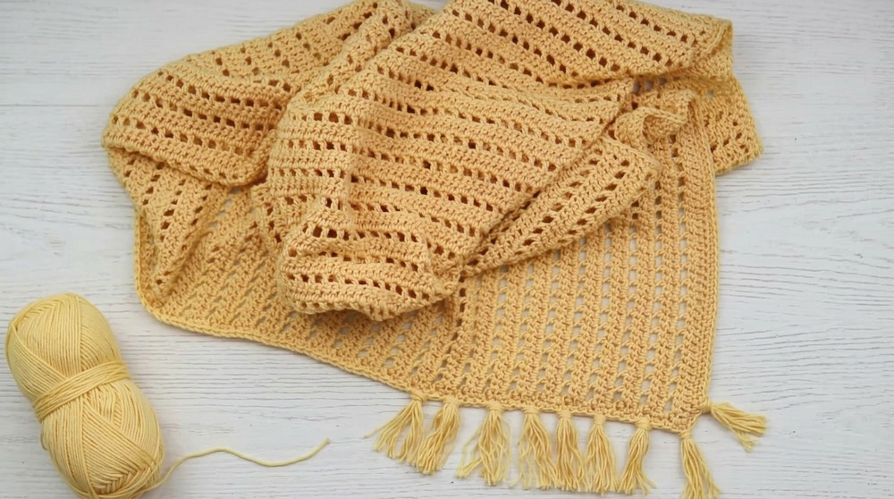 Crochet Ava Fringed Poncho 10