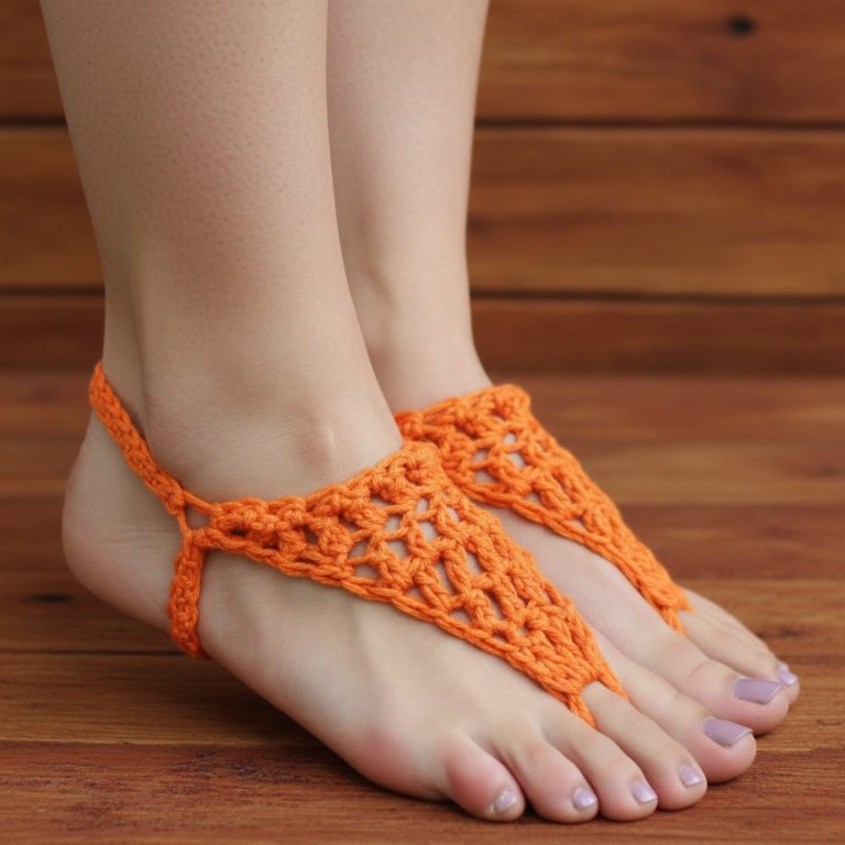 Free Crochet Barefoot Sandals Pattern That Looks Stunning