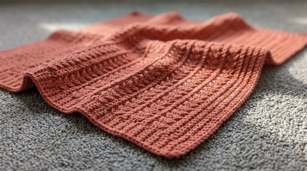 Crochet Blanket for Beginners with the Wheat Stitch 2