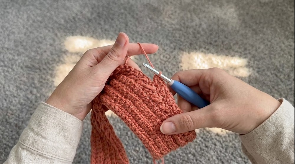 Crochet Blanket for Beginners with the Wheat Stitch 4