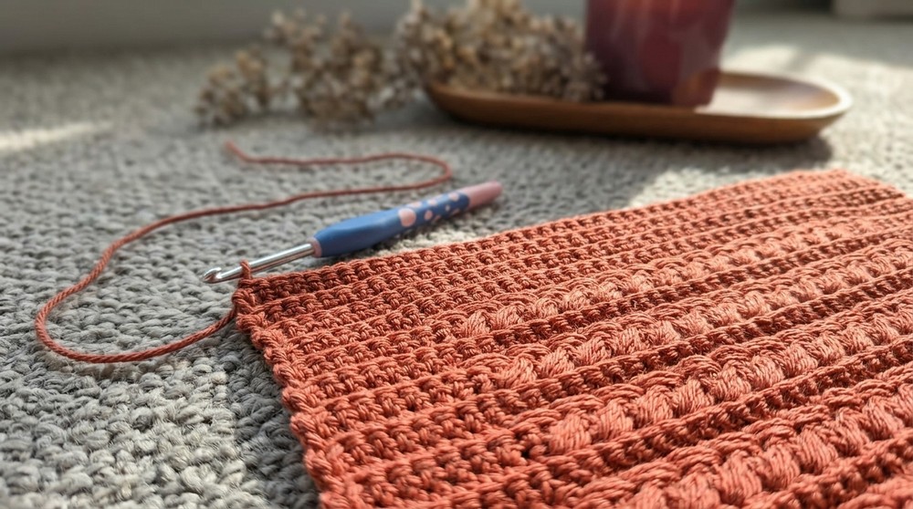Crochet Blanket for Beginners with the Wheat Stitch 6