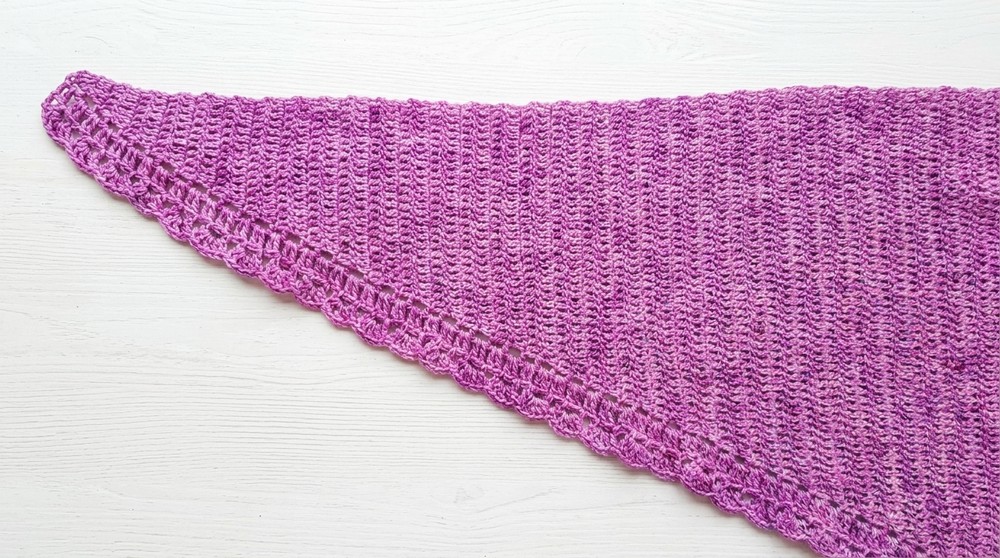 Crochet Half Moon Shawl - Simple, Easy, and Elegant 10