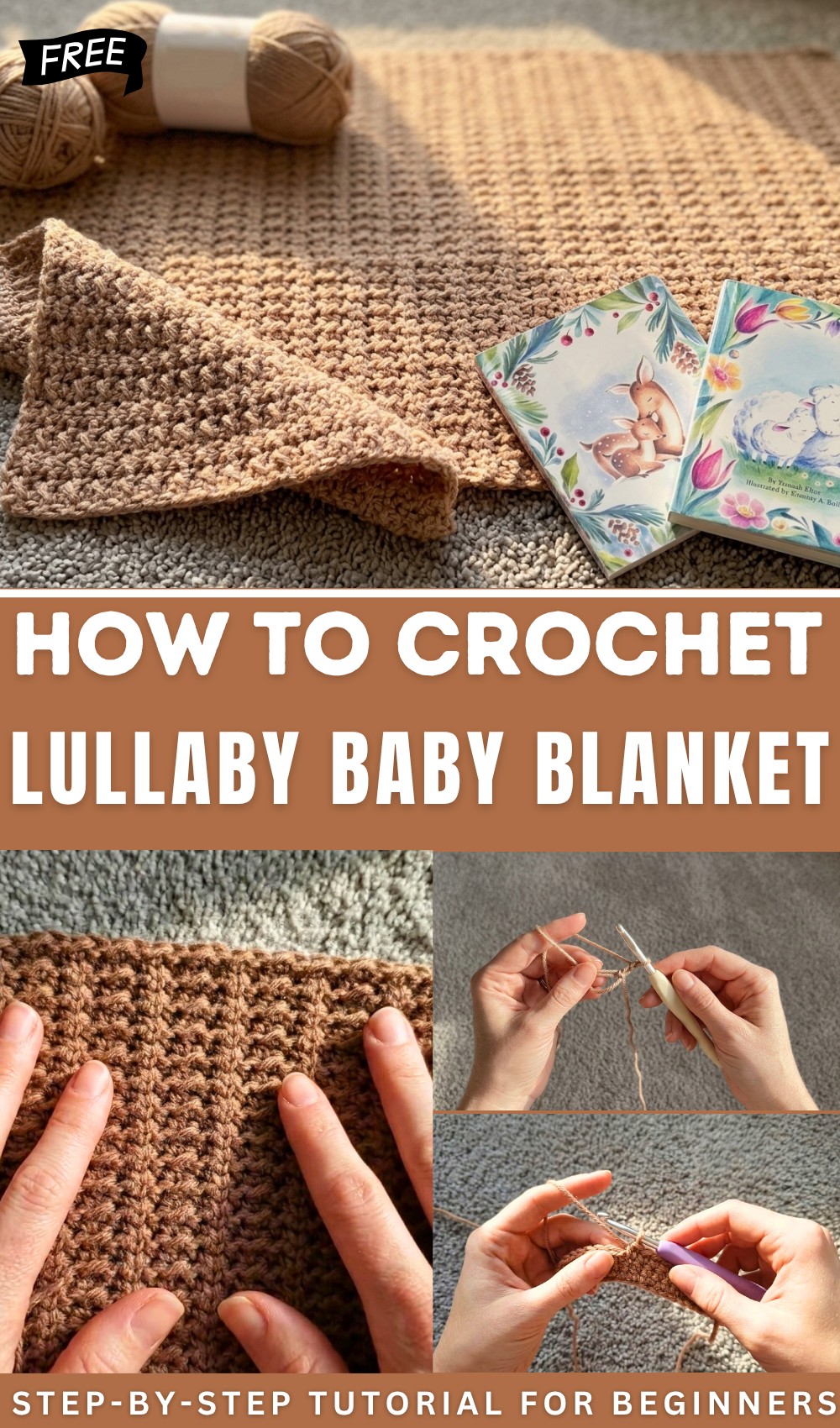 Crochet Lilac Lullaby Baby Blanket Pattern Video Tutorial 1