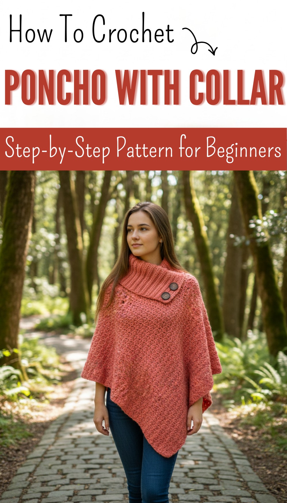 Crochet Poncho with Collar 12