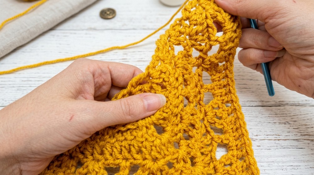Crochet Quick Easy Shawl - Wonderwall Shawl 6
