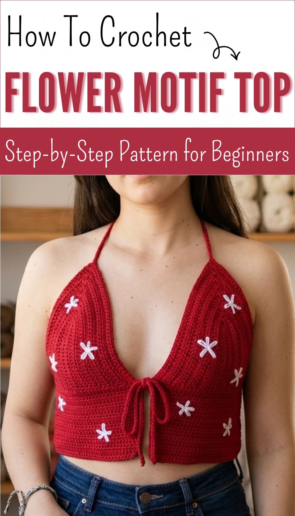 Crochet Top Step by Step with Front Tie 8