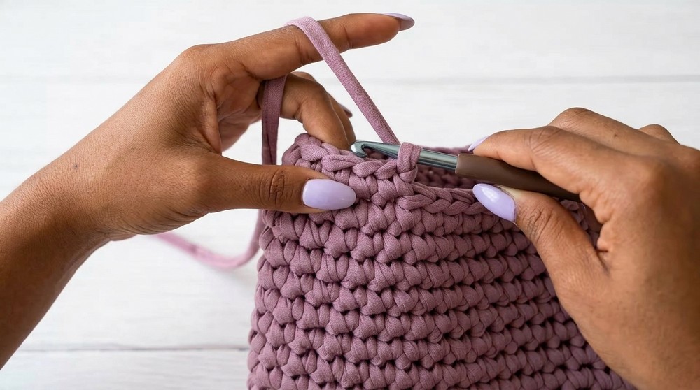 Crochet Tutorial Handbag 6