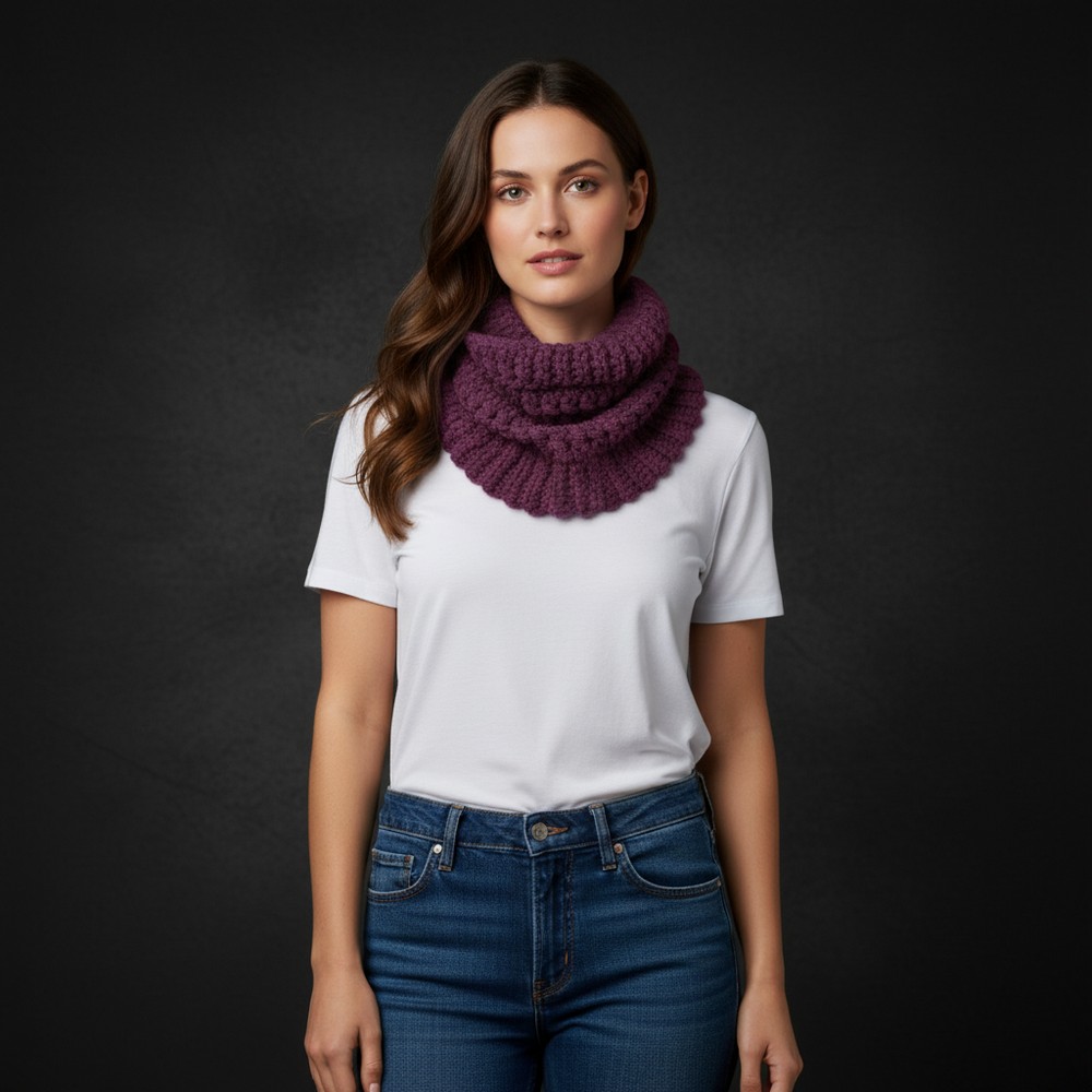 Crochet collar with 1 ball - Easy and seamless 10