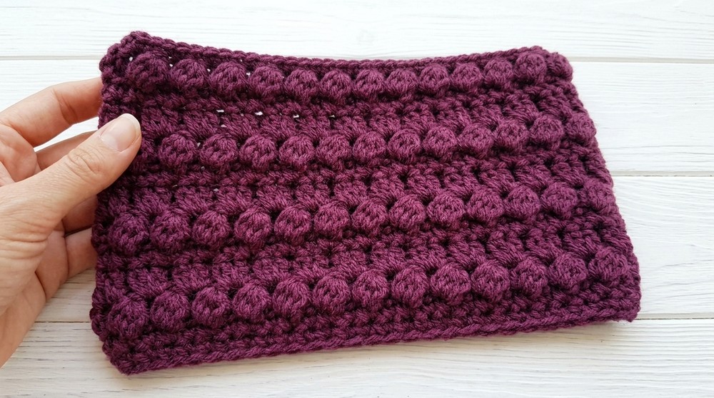 Crochet collar with 1 ball - Easy and seamless 4