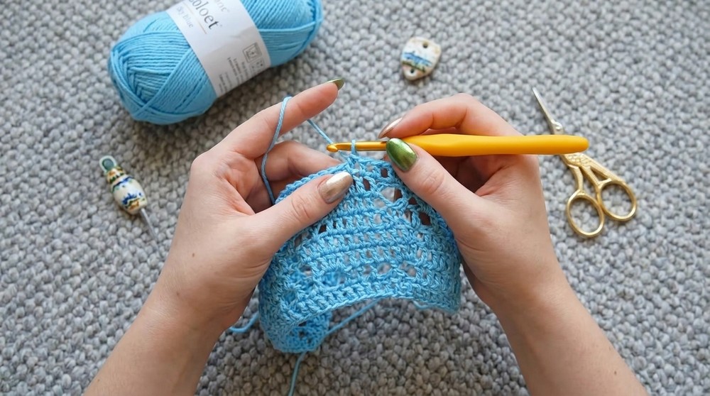 Crochet flower skirt tutorial beginner-friendly! 6