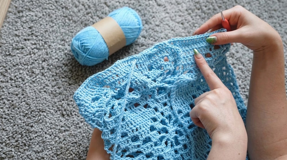 Crochet flower skirt tutorial beginner-friendly! 7