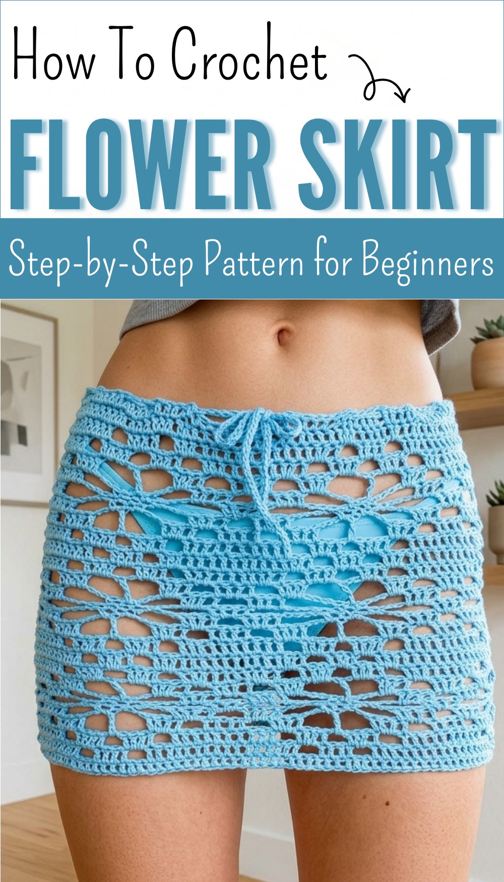 Crochet flower skirt tutorial beginner-friendly! 9