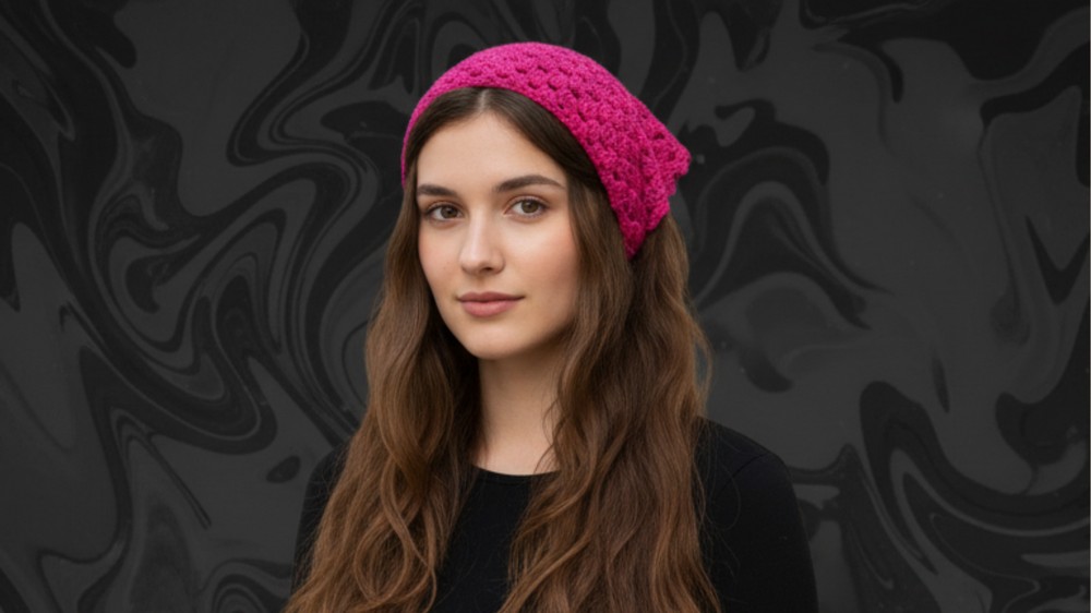 Crochet granny bandana - Easy, quick and step by step 2