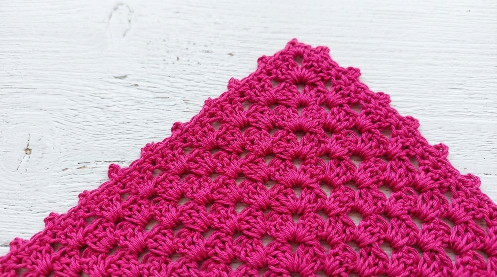 Crochet granny bandana - Easy, quick and step by step 5