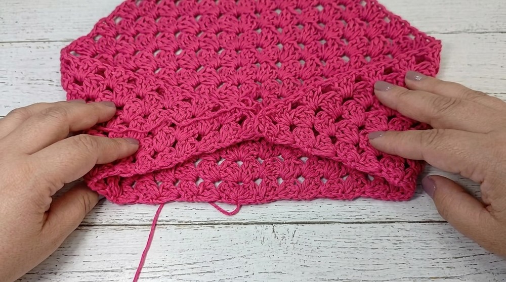 Crochet granny bandana - Easy, quick and step by step 6