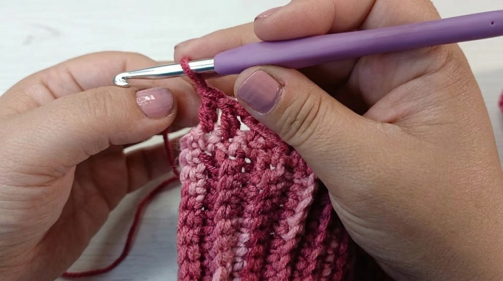 Crochet neck warmer with a rectangle - Easy and for beginners 5