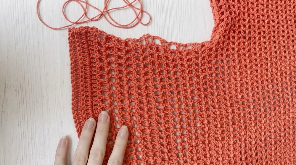 Crochet off the shoulder top 7