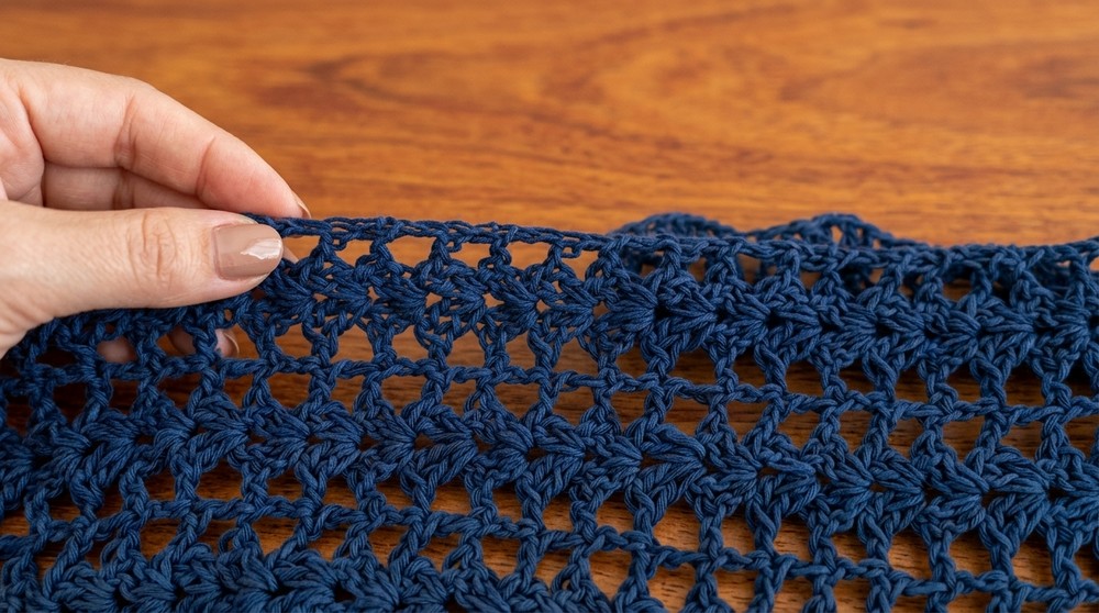 Crochet poncho made with 1 rectangle - With instructions for all sizes 6