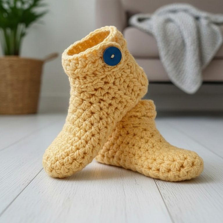 Cozy Free Crochet Slippers For Adults Pattern for Snug Feet