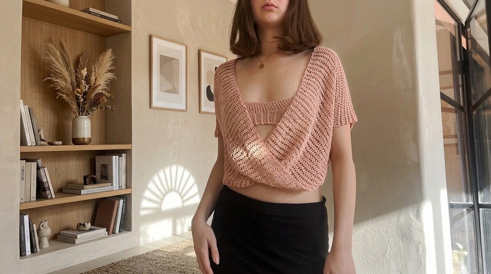 Crochet twisted top II tutorial 7