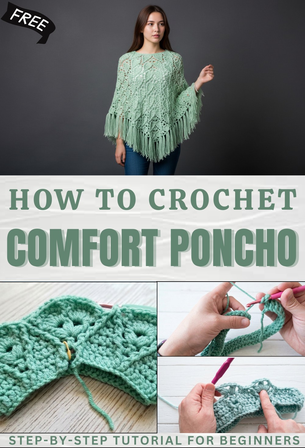 Crocheted Poncho Step by Step 1