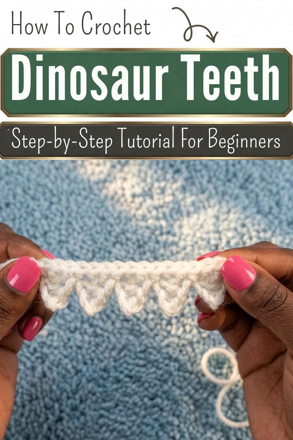Dinosaur Teeth Amigurumi Crochet Tutorial (1)