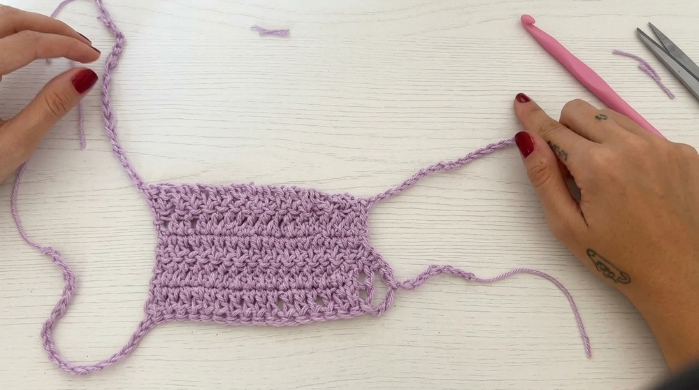 Draped Neckline Crochet Top - Step-by-Step Tutorial 6