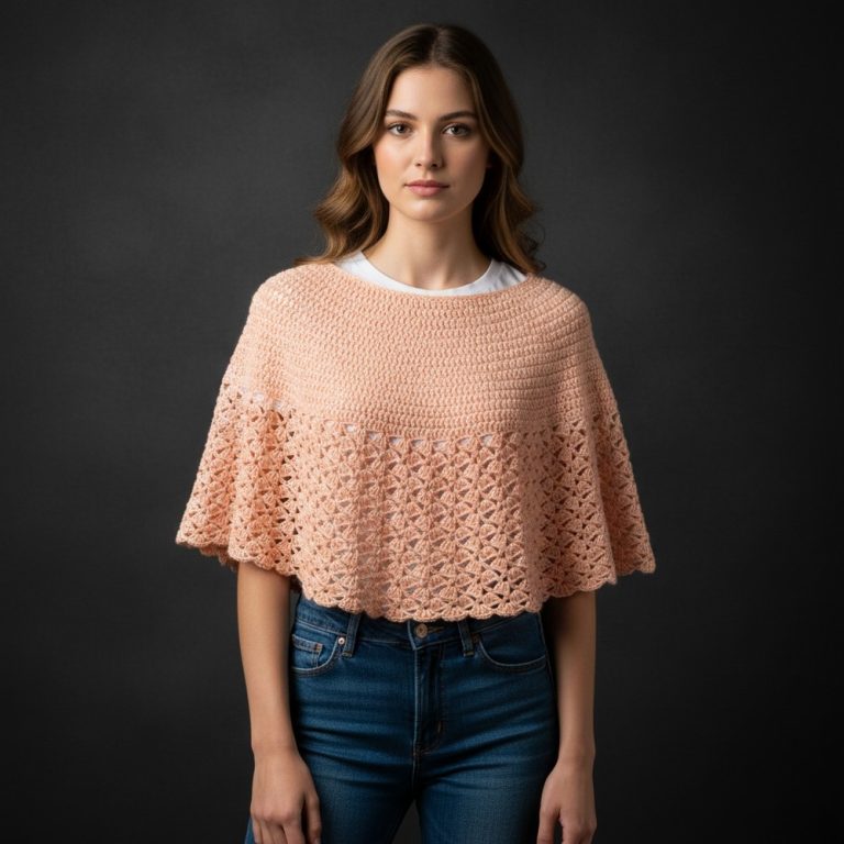 EASY crochet CAPE or poncho - ALL sizes 11