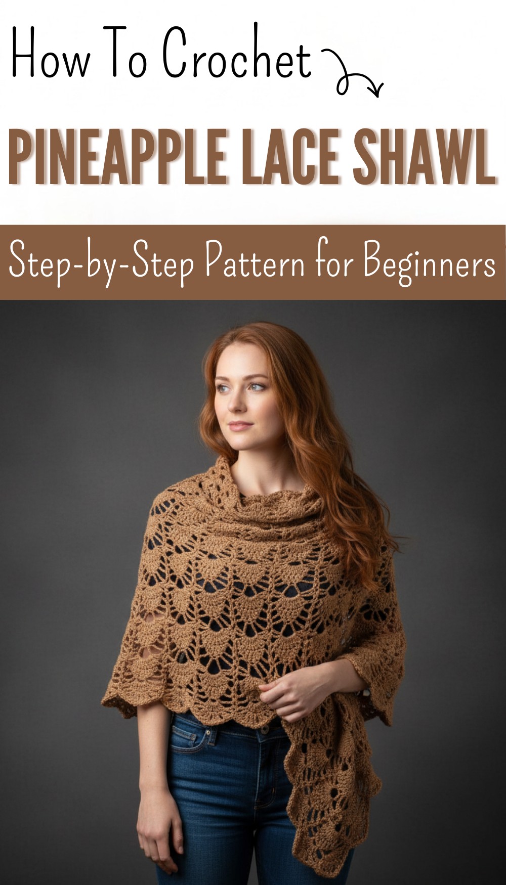 Easy Crochet Pineapple Lace Shawl 10