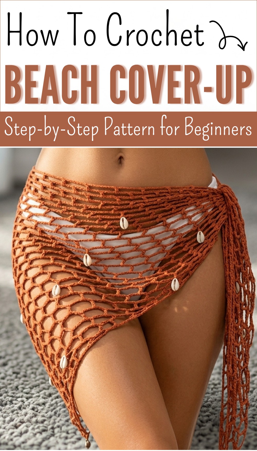 Easy and quick crochet beach cover-up tutorial 8