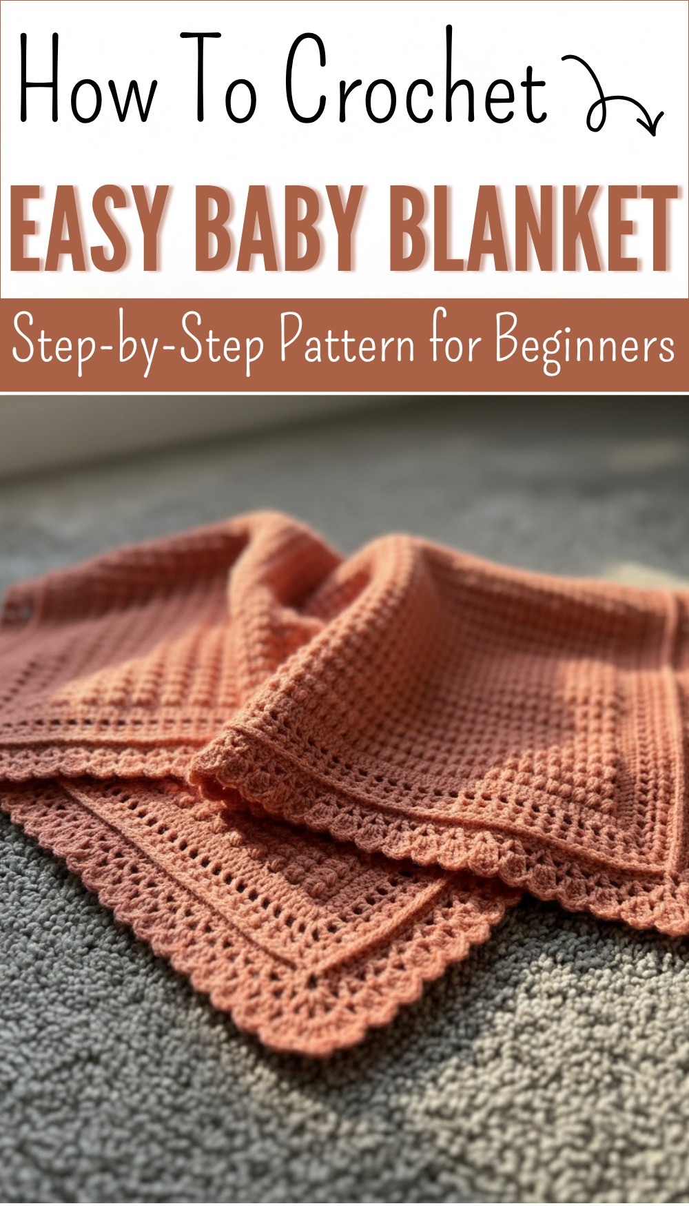 Easy crochet baby blanket craft & crochet blanket 7