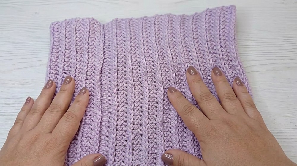 Easy crochet collar – Rectangular and adaptable to all sizes 6