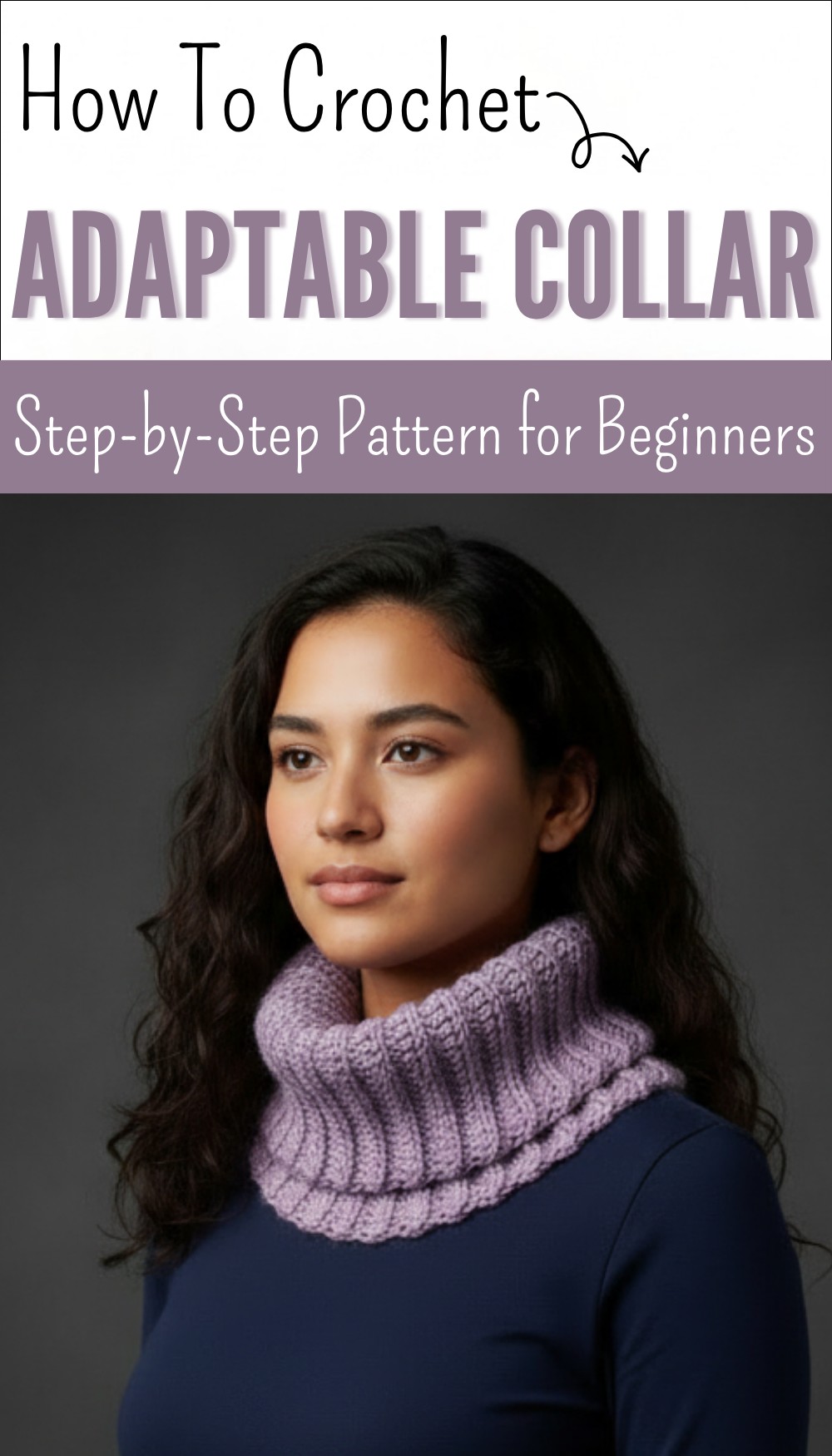 Easy crochet collar – Rectangular and adaptable to all sizes 8