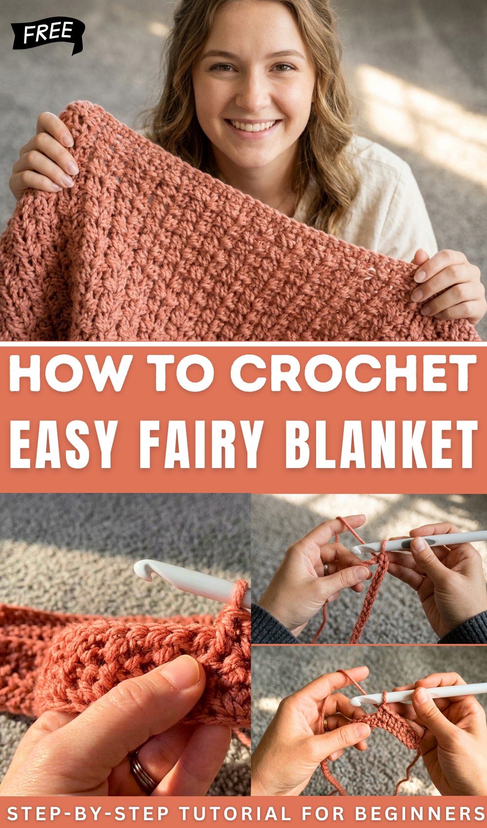 FAST and EASY Crochet Fairy Blanket 1