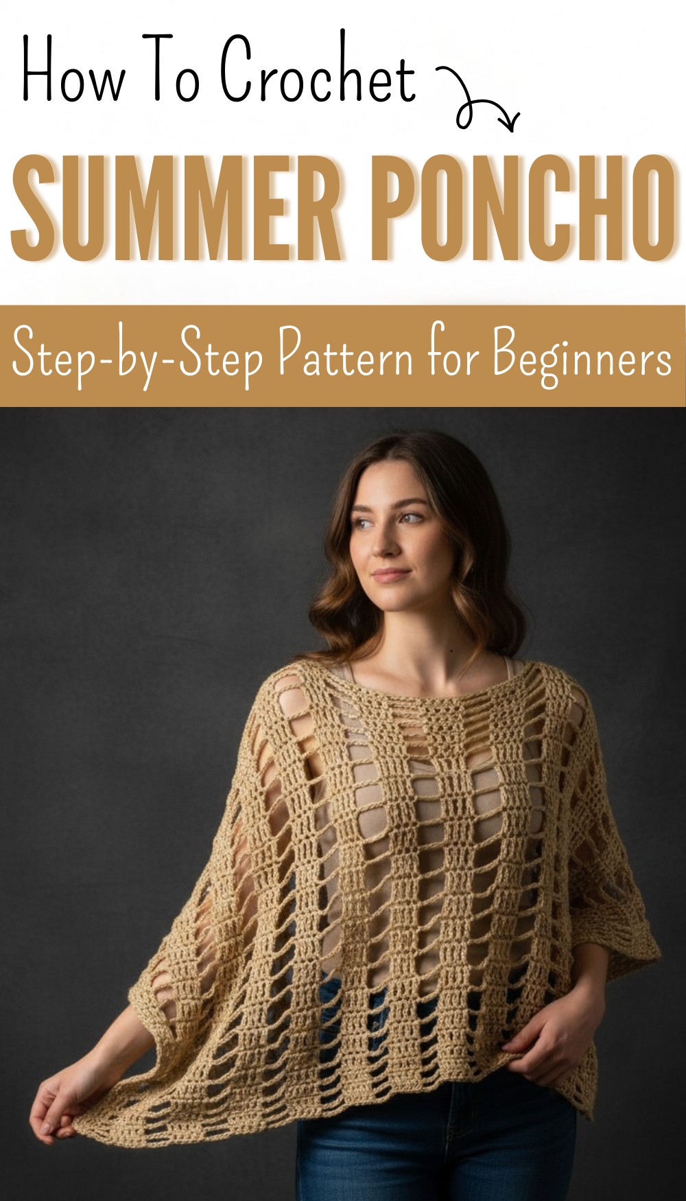How to Crochet A Summer ShawlPoncho 8