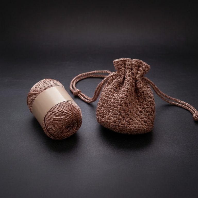 Free Crochet Mini Drawstring Pouch Pattern for Special Moments