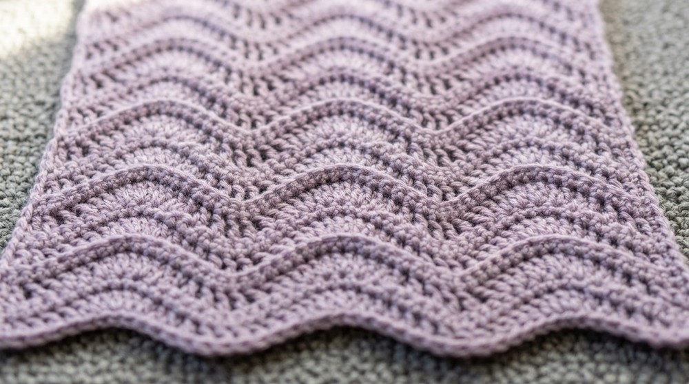 How to Crochet a Ripple Blanket Tutorial 2