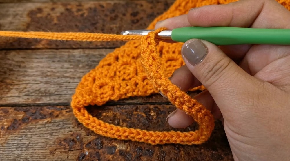 How to Crochet a Shawl – With Tassels and Cords to Tie 7