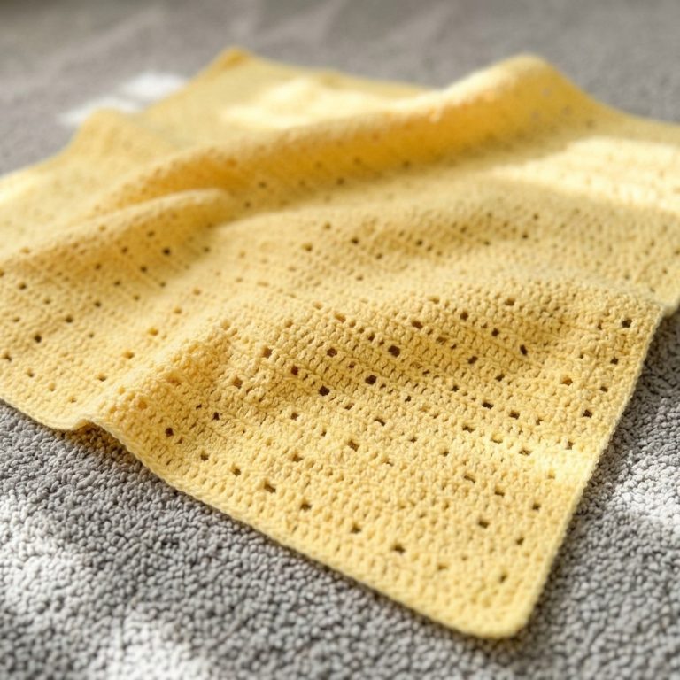 How to Make an Easy Crochet Baby Blanket 8
