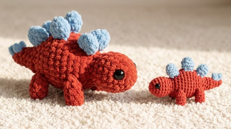 How to crochet a dino stegosaurus dinosaurus Amigurumi tutorial 2
