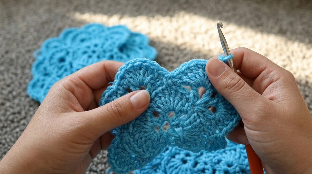 How to crochet a shells blanket Advanced Beginner Friendly 6