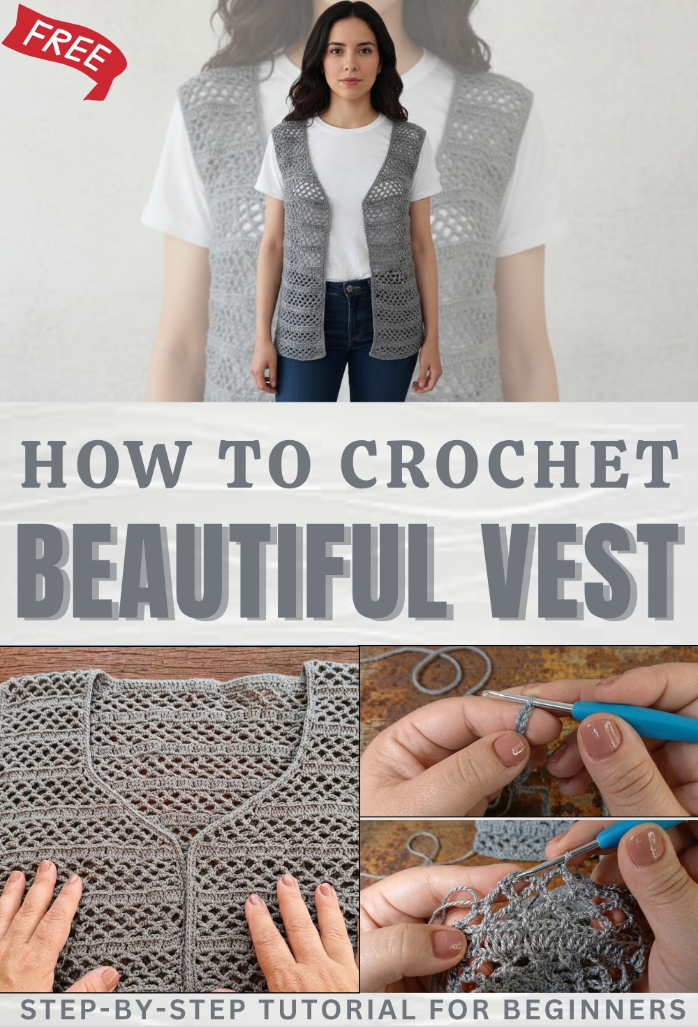 How to crochet a vest step by step 1