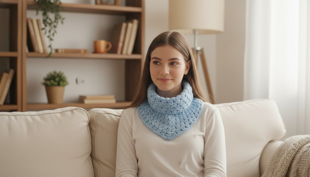 How to crochet an easy V-neck – Ideal for winter 2