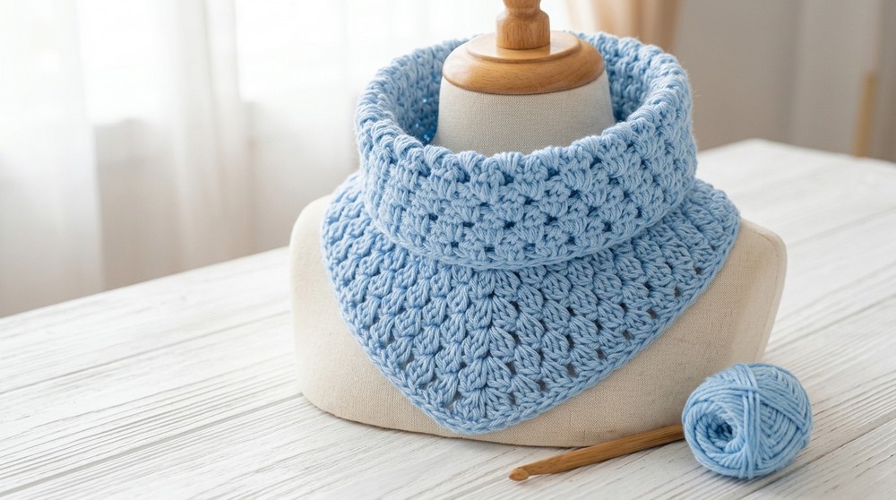 How to crochet an easy V-neck – Ideal for winter 8